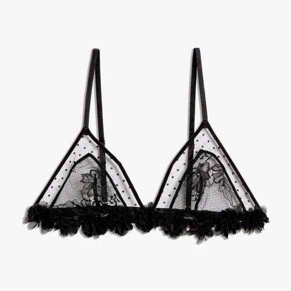 Etam IMPERTINENTE Triangle Bralette and Tanga Set - Picture 3 of 6